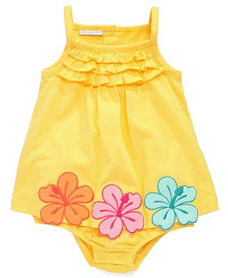 First Impressions Baby One-Piece, Baby Girls Hibiscus Sunsuit