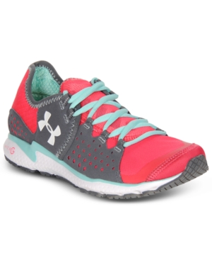 UNDER ARMOUR Women's Micro G Mantis Running Shoes, Hollywood/Charcoal/White - 11.0