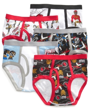 UPC 045299009044 product image for Handcraft Boys' or Little Boys' Power Rangers 5-Pack Cotton Briefs | upcitemdb.com