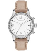 Burberry Watch, Women's Swiss Smooth Trench Leather Strap 38mm BU7822