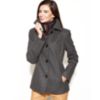 macys deals on Nautica Wool-Blend Pea Coat with Plaid Scarf