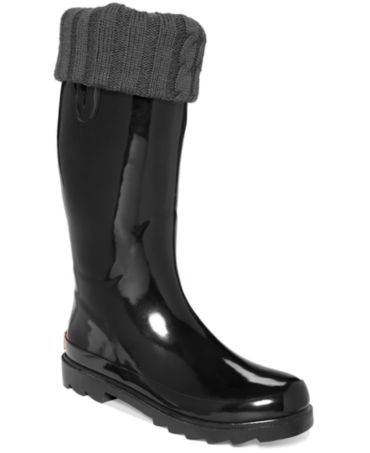 Chooka Women's Sweater Cuff Rain Boots - Shoes - Macy's