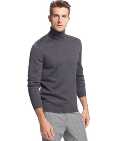 ... BOSS Black Sweater, Bakar Turtleneck Sweater - Sweaters - Men - Macy's