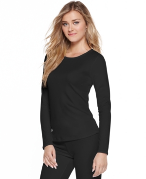 UPC 086201210318 product image for Cuddl Duds Long Climatesmart Crew Neck Top CD8412241 | upcitemdb.com