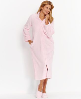 Charter Club Supersoft Dimple Long Zip Robe