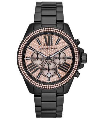 michael kors women's wren black watch mk5879