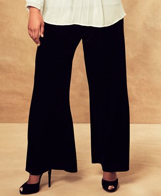 plus size jersey palazzo pants