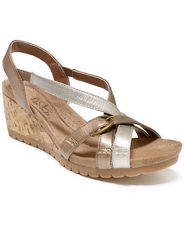 Life Stride Natural Wedge Sandals - Shoes - Macy's