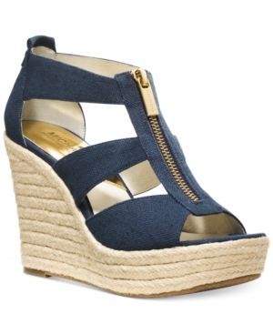 UPC 886056538571 product image for Michael Michael Kors Damita Platform Wedge Sandals Women's Shoes | upcitemdb.com