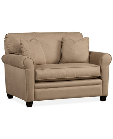 Kaleigh Fabric Twin Sleeper Chair Bed - Furniture - Macy's