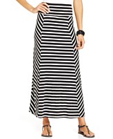 Style&co. Striped Paneled Maxi Skirt