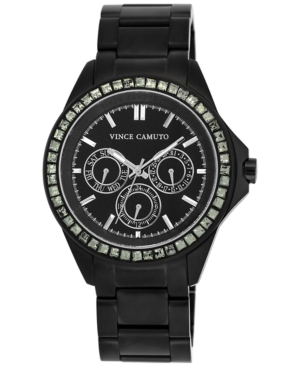UPC 086702552009 product image for Vince Camuto Women's Black-Tone Stainless Steel Bracelet Watch 42mm Vc/5087BKBK | upcitemdb.com