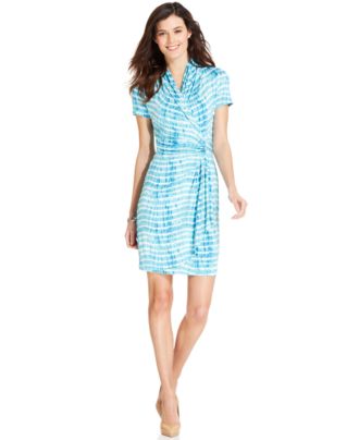Karen kane cascade wrap hot sale dress