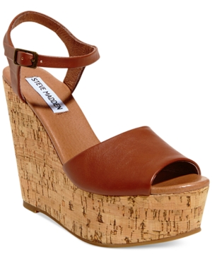 UPC 889163280548 product image for Steve Madden Women's Korkey Two-Piece Platform Wedge Sandals Women's Shoes | upcitemdb.com