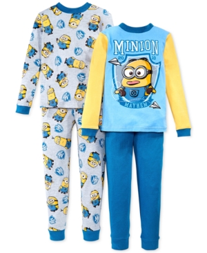 UPC 886166909964 product image for Despicable Me Boys' or Little Boys' 4-Piece Minion Pajama Set | upcitemdb.com