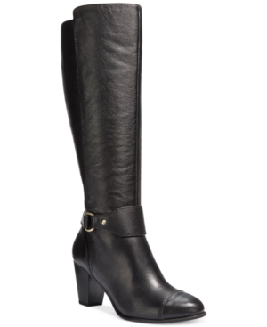 macys tall black boots