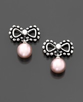 Fresh by Honora Children's Pink Pearl Drop Earrings