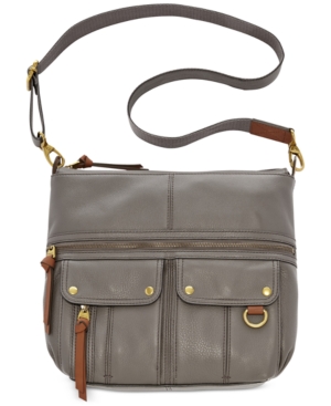 UPC 723764488074 product image for Fossil Morgan Leather Top Zip Crossbody | upcitemdb.com