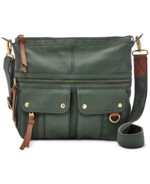 UPC 723764491135 product image for Fossil Morgan Leather Top Zip Crossbody | upcitemdb.com