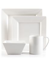 Martha Stewart Collection Dinnerware, Avenue Square 4 Piece Place Setting