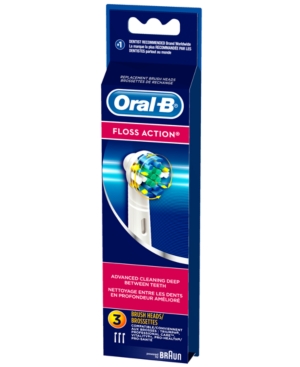Oral-B Floss Action Adult Brush Heads, Set of 3