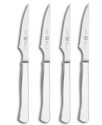 Zwilling J.A. Henckels TWIN® Gourmet Steak Knives, Stainless Steel Set of 4