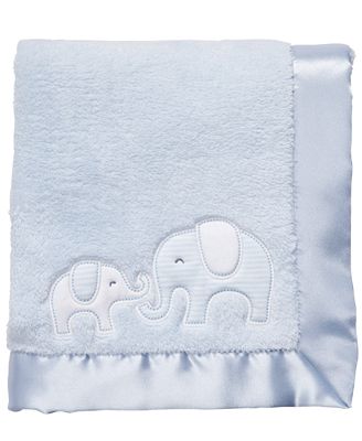 carter's blue elephant blanket