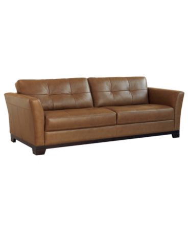 Martino Leather Sofa - Furniture - Macy's
