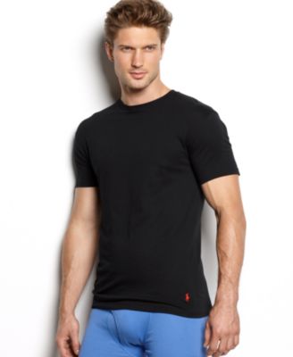 Polo Ralph Lauren Men's Underwear, Classic Cotton Crew T Shirts 3 ...