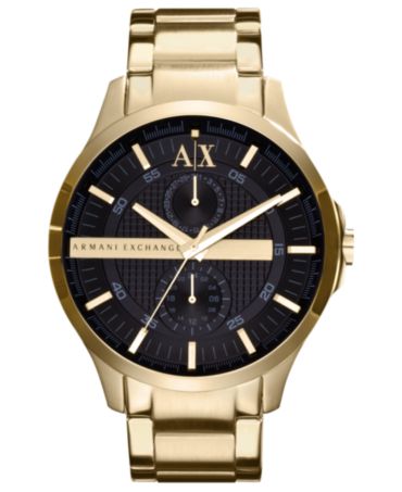 reloj armani dorado