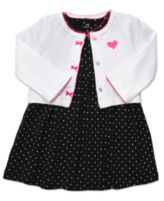 Carter's Baby Set, Baby Girls Cardigan and Dress Set