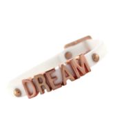 BCBGeneration Bracelet, Rose Gold-Tone White Dream Mini Affirmation Bracelet