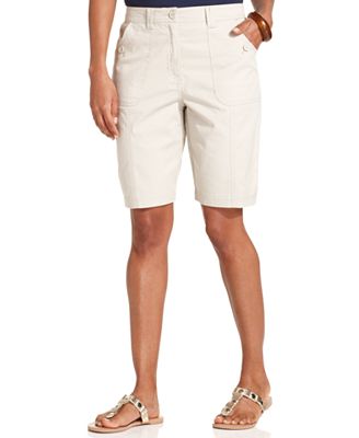 Karen Scott Shorts, Utility-Pocket Bermuda - Shorts - Women - Macy's