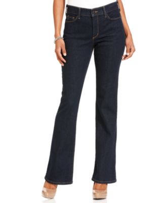NYDJ Bootcut Jeans, Sarah Stretch Black Wash - Jeans - Women - Macy's