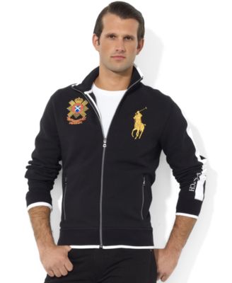 polo ralph lauren fleece mockneck jacket