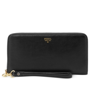UPC 723764409505 product image for Fossil Sydney Leather Zip Clutch | upcitemdb.com
