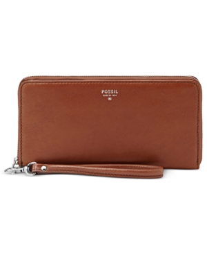 UPC 723764409512 product image for Fossil Sydney Leather Zip Clutch | upcitemdb.com