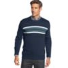 macys deals on John Ashford Chest Stripe Cotton Crew Neck Sweater