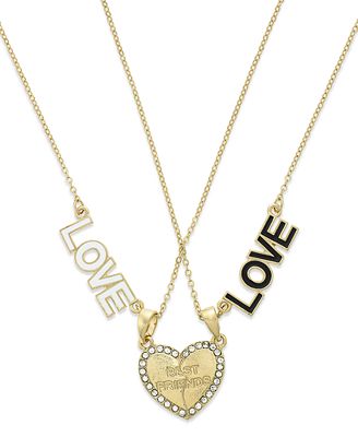 necklaces friend macys tone necklace material heart gold macy jewelry