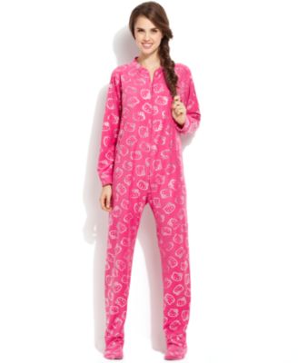 Hello Kitty The Glow Fleece Footed Pajamas - Bras, Panties ...