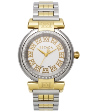 UPC 805755800437 Escada Women s IWW E2105074 Lauren Analog Display Swiss Quartz Two Tone Watch upcitemdb