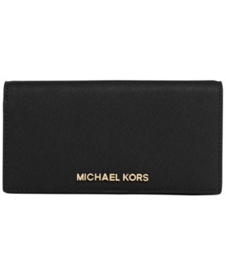 michael michael kors medium saffiano leather slim wallet
