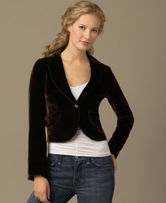 BCBG Silk Velvet Jacket