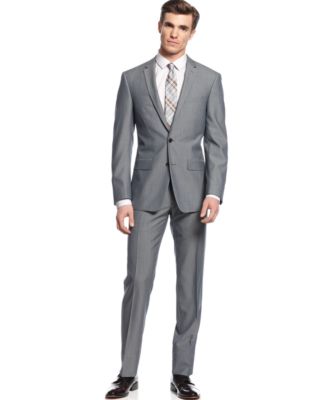 DKNY Grey Suit Extra Slim Fit - Suits & Suit Separates - Men - Macy's