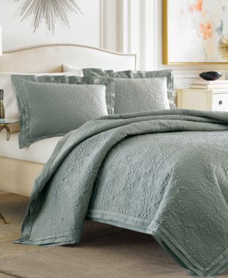 Croscill Pierce Sterling Blue King Coverlet Bedding Collections
