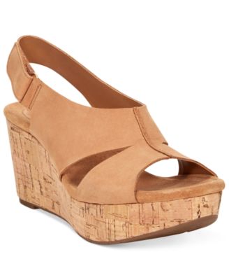 clarks women's caslynn lizzie wedge sandal