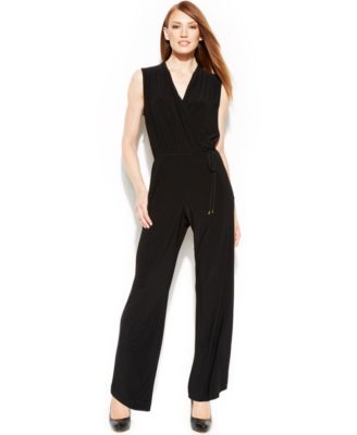 calvin klein wide leg jumpsuit