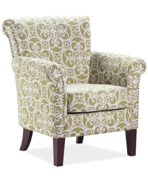 UPC 675716508456 product image for Sarah Printed Fabric Accent Chair, Direct Ship | upcitemdb.com