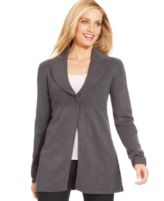 JM Collection Shawl-Collar Cardigan