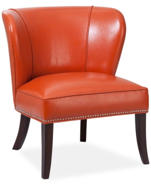 UPC 675716444556 product image for Janie Faux Leather Accent Chair, Direct Ship | upcitemdb.com